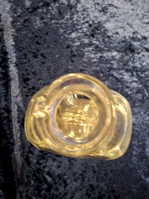 Glas Karaffel med hul igennem midten